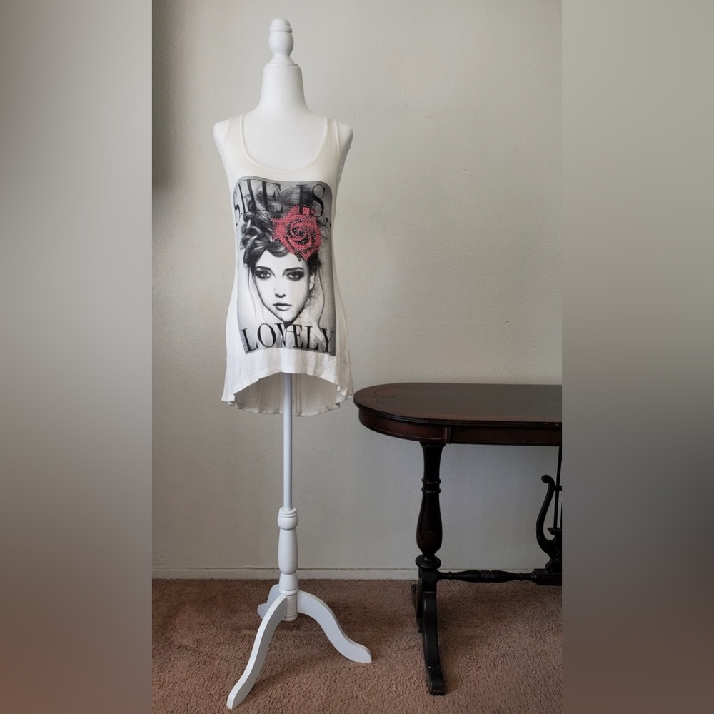 Papaya blouse with lace detail and pop of color